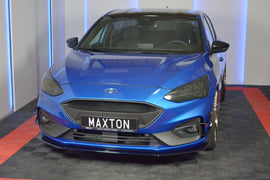 Maxton Design Front Ansatz passend für V.6 Ford Focus ST / ST-Line Mk4 schwarz Hochglanz
