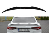 Maxton Design Spoiler CAP passend für Audi A5 S-Line F5 Sportback schwarz Hochglanz