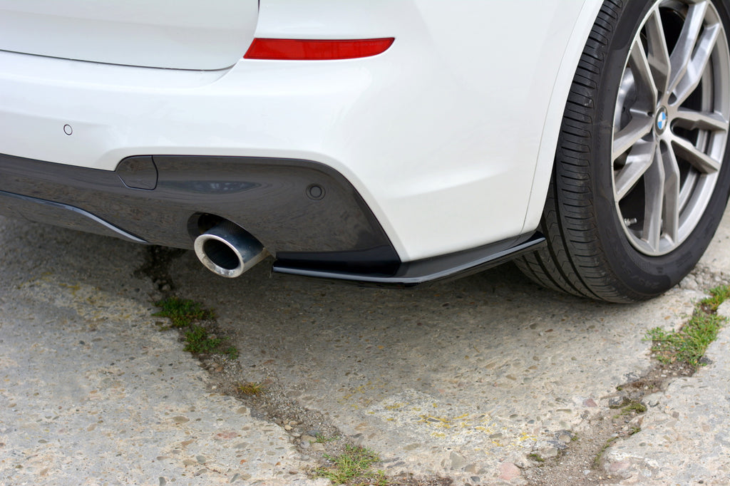 Maxton Design Heck Ansatz Flaps Diffusor passend für BMW X3 G01 M Paket schwarz Hochglanz