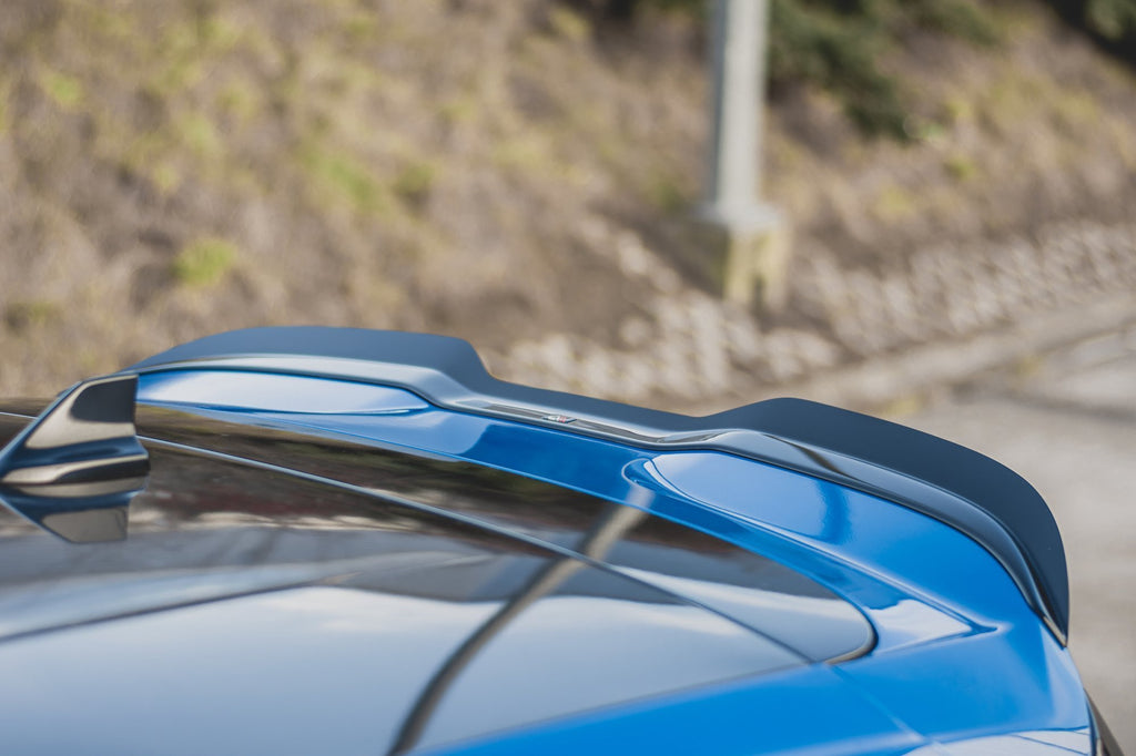 Maxton Design Spoiler CAP passend für V.1 Ford Focus ST Mk4 schwarz Hochglanz