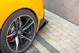 Maxton Design Heck Ansatz Flaps Diffusor passend für V.1 Toyota Supra Mk5 schwarz Hochglanz