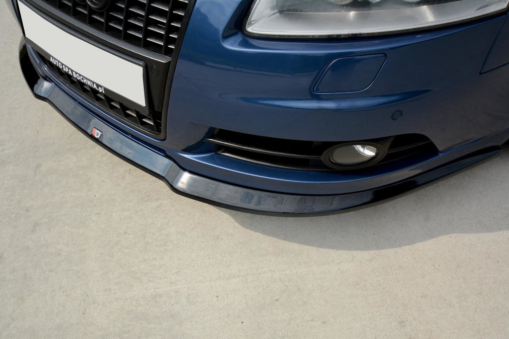Maxton Design Front Ansatz passend für Audi A6 S-Line C6   schwarz Hochglanz