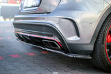 Maxton Design Mittlerer Diffusor Heck Ansatz passend für Mercedes GLA 45 AMG SUV (X156) vor Facelift schwarz Hochglanz