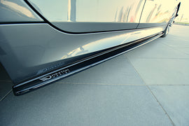 Maxton Design Seitenschweller Ansatz passend für BMW 5er E60/61 M Paket schwarz Hochglanz