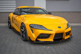 Maxton Design Front Ansatz passend für V.2 Toyota Supra Mk5 schwarz Hochglanz