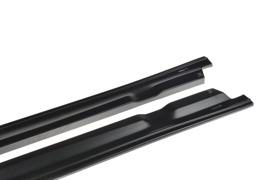 Maxton Design Seitenschweller Ansatz passend für NISSAN GT-R vor Facelift COUPE (R35-SERIES) schwarz Hochglanz