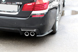 Maxton Design Heck Ansatz Flaps Diffusor passend für BMW M5 F10 schwarz Hochglanz