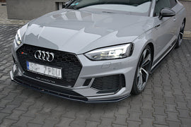 Maxton Design Front Ansatz passend für V.1 Audi RS5 F5 Coupe / Sportback schwarz Hochglanz