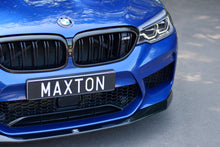 Laden Sie das Bild in den Galerie-Viewer, Maxton Design Front Ansatz passend für V.1 BMW M5 F90 schwarz Hochglanz