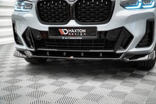 Laden Sie das Bild in den Galerie-Viewer, Maxton Design Front Ansatz V.2 für BMW X4 M-Paket G02 Facelift schwarz Hochglanz