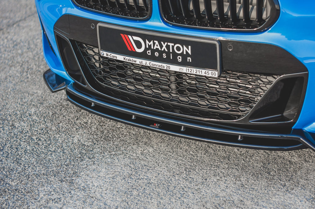 Maxton Design Front Ansatz passend für BMW X2 F39 M-Paket schwarz Hochglanz