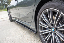 Laden Sie das Bild in den Galerie-Viewer, Maxton Design Seitenschweller Ansatz passend für BMW 3er G20 M Paket schwarz Hochglanz