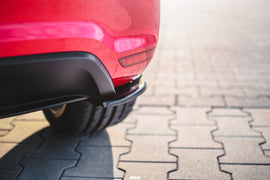 Maxton Design Heck Ansatz Flaps Diffusor passend für VOLKSWAGEN POLO MK5 GTI 6R vor Facelift schwarz Hochglanz