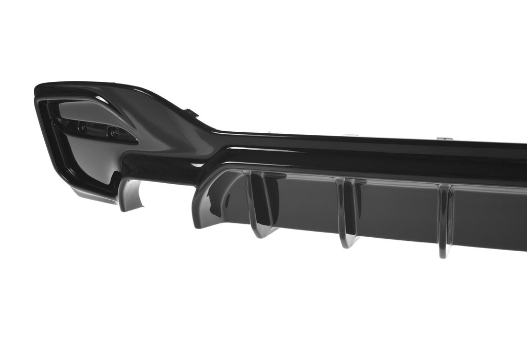 Maxton Design Diffusor Heck Ansatz passend für Bmw 1 F20/ F21 Facelift M-Power schwarz Hochglanz