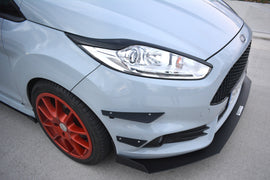Maxton Design Scheinwerfer Blenden Böser Blick passend für V.2 Ford Fiesta ST / ST-Line / Standard Mk7 FL schwarz Hochglanz