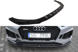 Maxton Design Front Ansatz passend für V.1 Audi RS5 F5 Coupe / Sportback schwarz Hochglanz