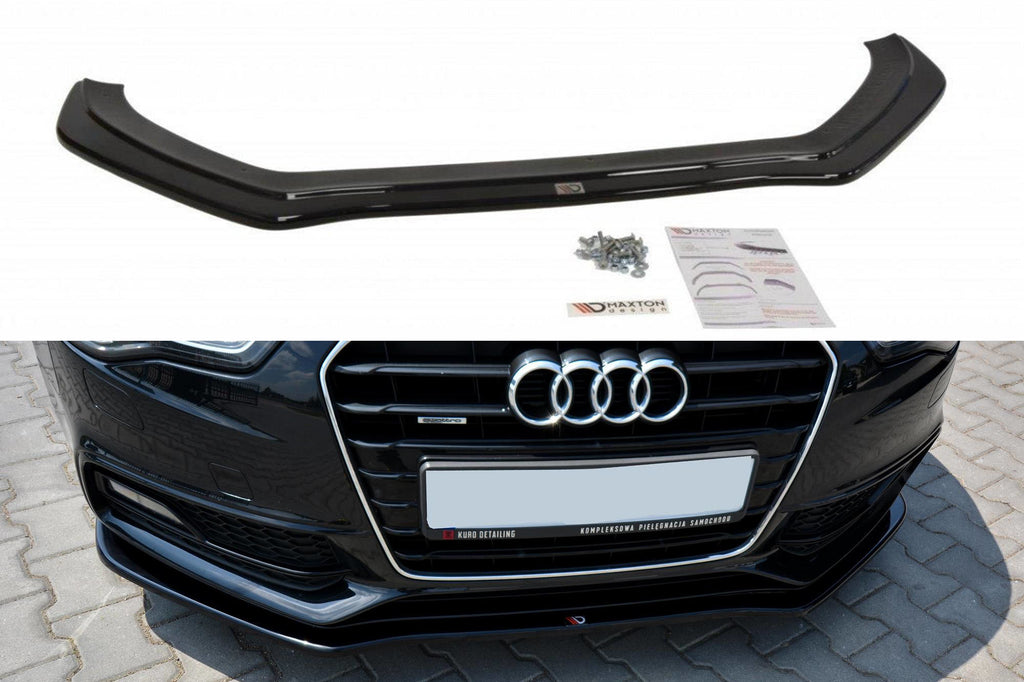 Maxton Design Front Ansatz passend für V.2 Audi S5 / A5 S-Line 8T FL schwarz Hochglanz