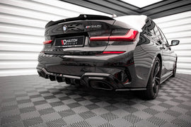 Maxton Design Heck Ansatz Flaps Diffusor V.3 für BMW M340i / M-Paket G20 / G21 schwarz Hochglanz