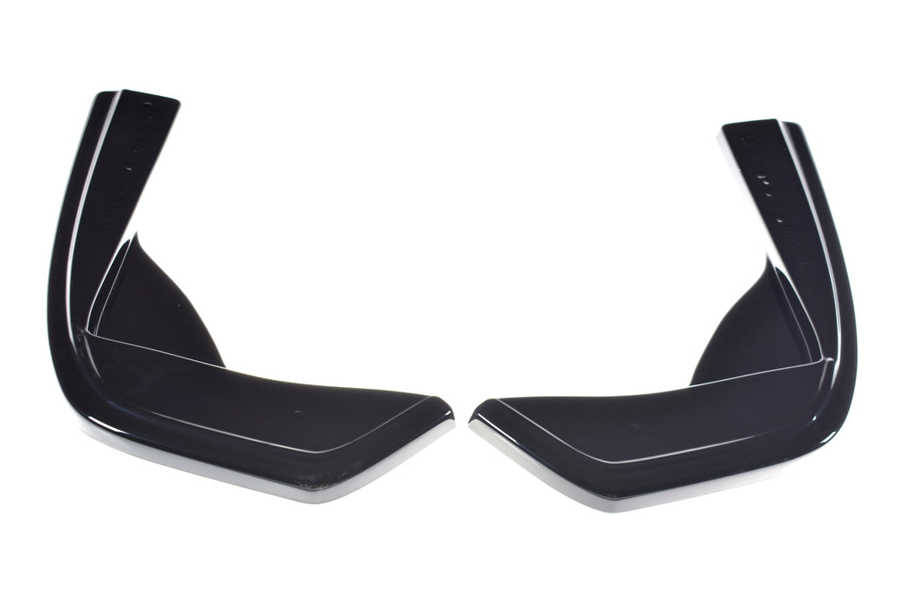 Maxton Design Heck Ansatz Flaps Diffusor passend für MERCEDES- BENZ C43 AMG W205 schwarz Hochglanz
