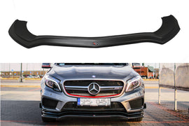 Maxton Design Front Ansatz passend für Mercedes GLA 45 AMG SUV (X156) vor Facelift schwarz Hochglanz