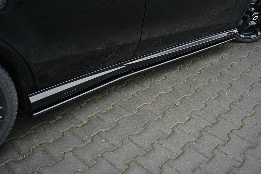 Maxton Design Seitenschweller Ansatz passend für Mercedes E63 AMG W212  schwarz Hochglanz