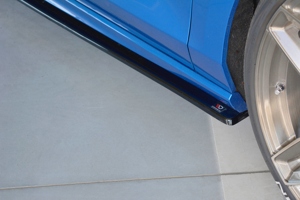 Maxton Design Seitenschweller Ansatz passend für Ford Focus ST / ST-Line Mk4 schwarz Hochglanz
