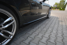 Laden Sie das Bild in den Galerie-Viewer, Maxton Design Seitenschweller Ansatz passend für Audi S5 / A5 / A5 S-Line 8T / 8T FL Sportback schwarz Hochglanz