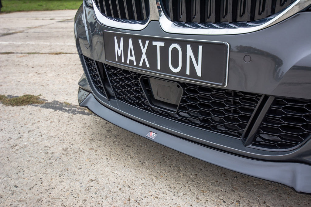 Maxton Design Front Ansatz passend für V.1 BMW 3er G20 M Paket schwarz Hochglanz