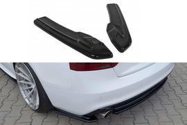 Maxton Design Heck Ansatz Flaps Diffusor passend für AUDI A5 S-LINE Facelift schwarz Hochglanz