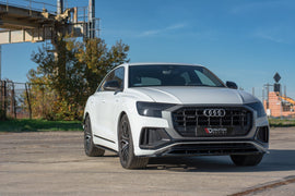 Maxton Design Seitenschweller Ansatz passend für Audi Q8 S-line schwarz Hochglanz
