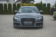 Laden Sie das Bild in den Galerie-Viewer, Maxton Design Front Ansatz passend für Audi S6 / A6 S-Line C7 FL  schwarz Hochglanz