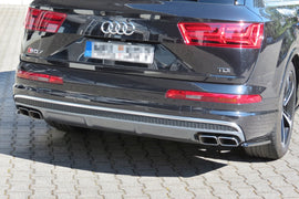 Maxton Design Heck Ansatz Flaps Diffusor passend für Audi SQ7 / Q7 S-Line Mk.2 schwarz Hochglanz