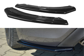 Maxton Design Heck Ansatz Flaps Diffusor passend für HYUNDAI GENESIS COUPE MK.1 schwarz Hochglanz