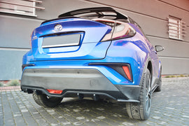 Maxton Design Diffusor Heck Ansatz passend für TOYOTA C-HR  schwarz Hochglanz