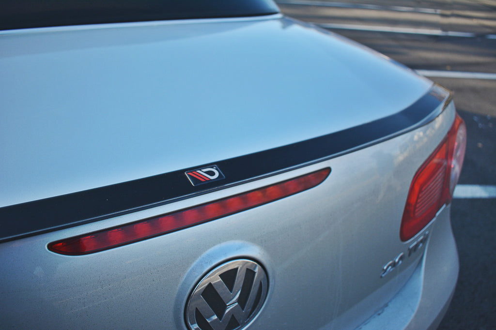Maxton Design Spoiler CAP passend für VW EOS schwarz Hochglanz
