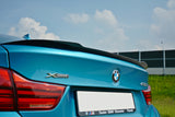 Maxton Design Spoiler CAP passend für BMW 4er F36 GRAN COUPE schwarz Hochglanz