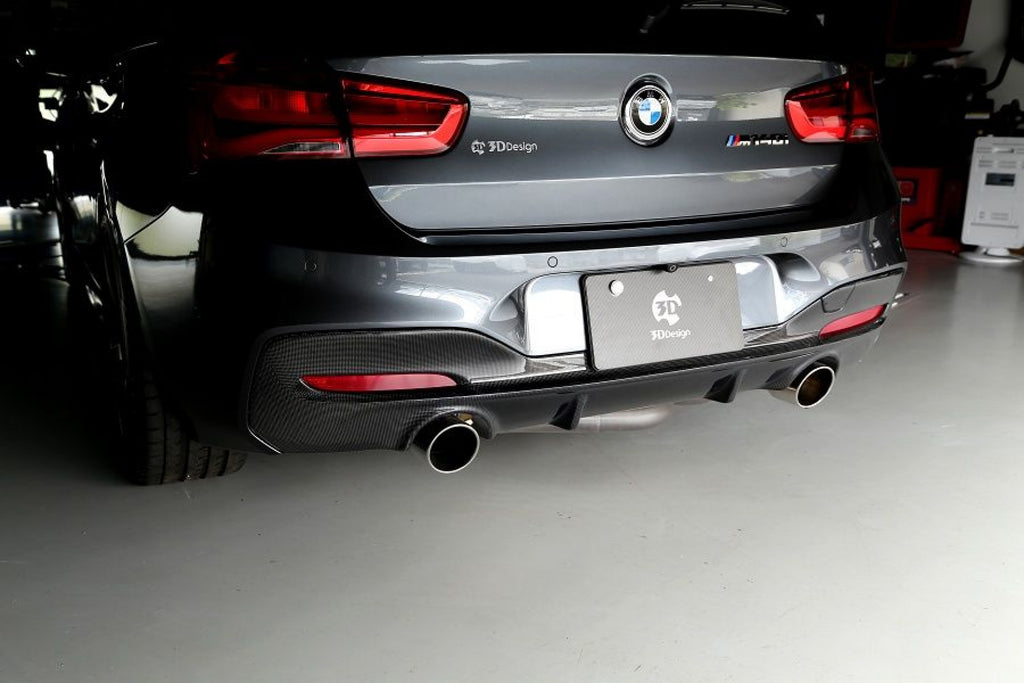 3DDesign Carbon Diffusor (2 Finnen) für BMW F20 LCI M-Paket
