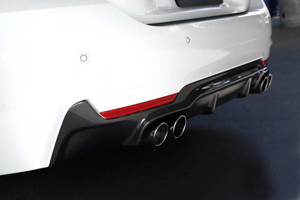 3DDesign Carbon Diffusor für BMW 4er F32 F36 mit M-Paket mit Duplex AGA (435i)