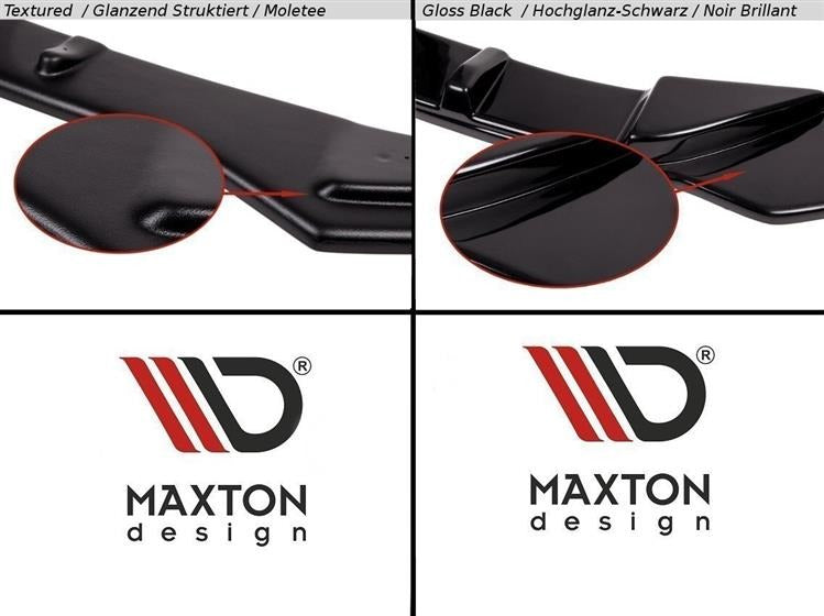 Maxton Design Spoiler CAP passend für VW SCIROCCO STANDARD schwarz Hochglanz