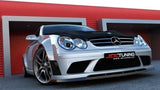 Maxton Design Front Ansatz passend für MERCEDES CLK W209 (FÜR ME-CLK-209-BLACK-F1 STOßSTANGE) schwarz Hochglanz