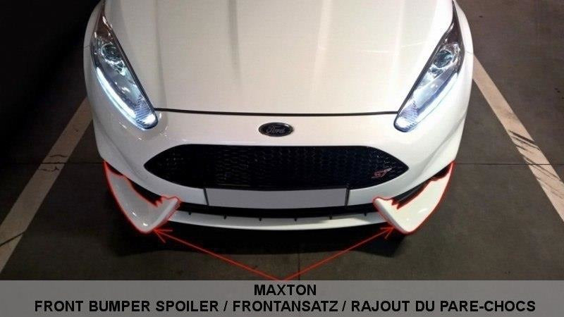 Maxton Design Front Ansatz passend für Ford Fiesta ST Mk7 FL (Mit Maxton Design Stoßstange) schwarz Hochglanz