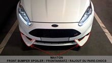 Laden Sie das Bild in den Galerie-Viewer, Maxton Design Front Ansatz passend für Ford Fiesta ST Mk7 FL (Mit Maxton Design Stoßstange) schwarz Hochglanz
