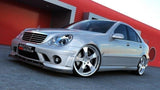 Maxton Design Front Ansatz passend für (FÜR ME-C-203-AMG204-F1 STOßSTANGE) schwarz Hochglanz