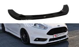 Maxton Design Front Ansatz passend für V.2 Ford Fiesta ST Mk7 FL schwarz Hochglanz