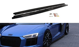 Maxton Design Seitenschweller Ansatz passend für Audi R8 Mk.2 schwarz Hochglanz