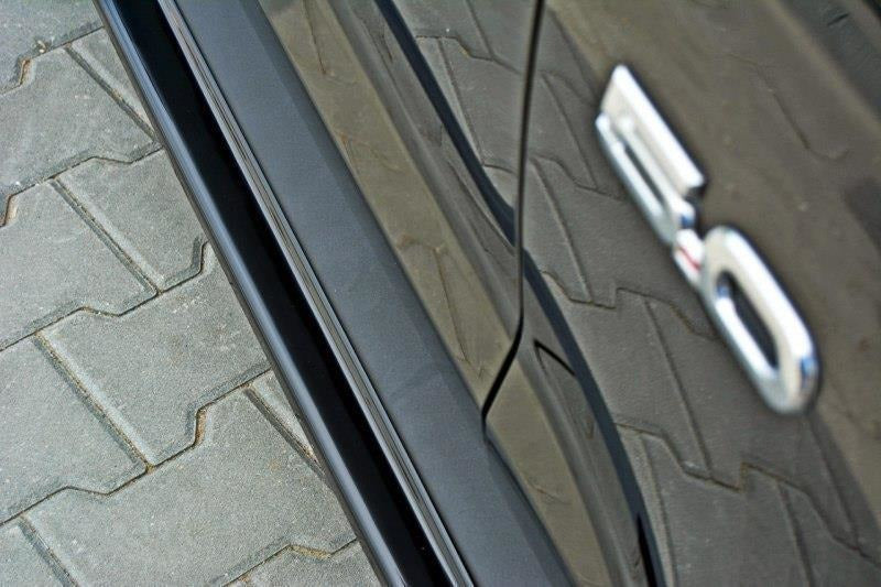Maxton Design Seitenschweller Ansatz passend für Ford Mustang GT Mk6 schwarz Hochglanz