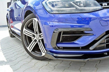 Laden Sie das Bild in den Galerie-Viewer, Maxton Design Front Ansatz passend für v.1 VW GOLF 7 R Facelift schwarz Hochglanz