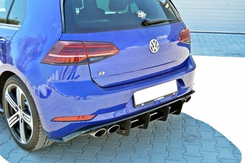 Maxton Design Diffusor Heck Ansatz passend für Heckschürze passend für VW GOLF 7 R FL