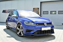 Maxton Design Front Ansatz passend für v.3 VW GOLF 7 R Facelift schwarz Hochglanz