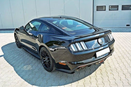 Maxton Design Heck Ansatz Flaps Diffusor passend für passend für Ford Mustang GT Mk6  schwarz Hochglanz